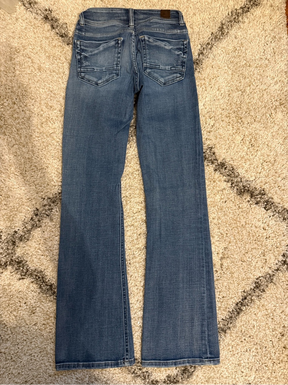 BKE Audrey Women's Slim Fit Bootcut Jeans in Light Blue Wash - 24R - Picture 3 of 5